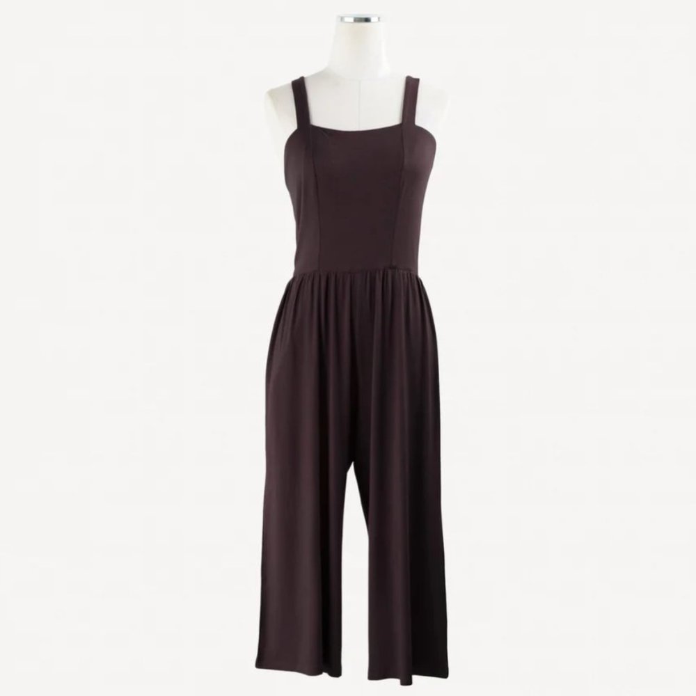 kate quinn Raisin Women's Tie-back Bamboo Jumpsuit